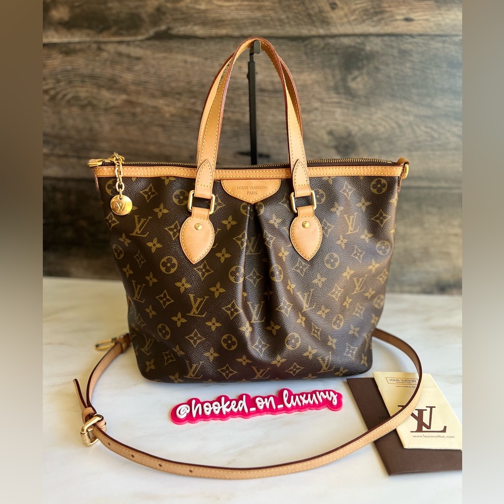 SOLD Authentic Louis Vuitton Palermo PM Monogram Canvas 2 Way Shoulder Handbag